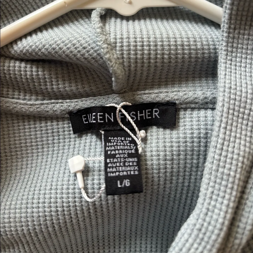 Eileen fisher light blue hoodie - Image 2