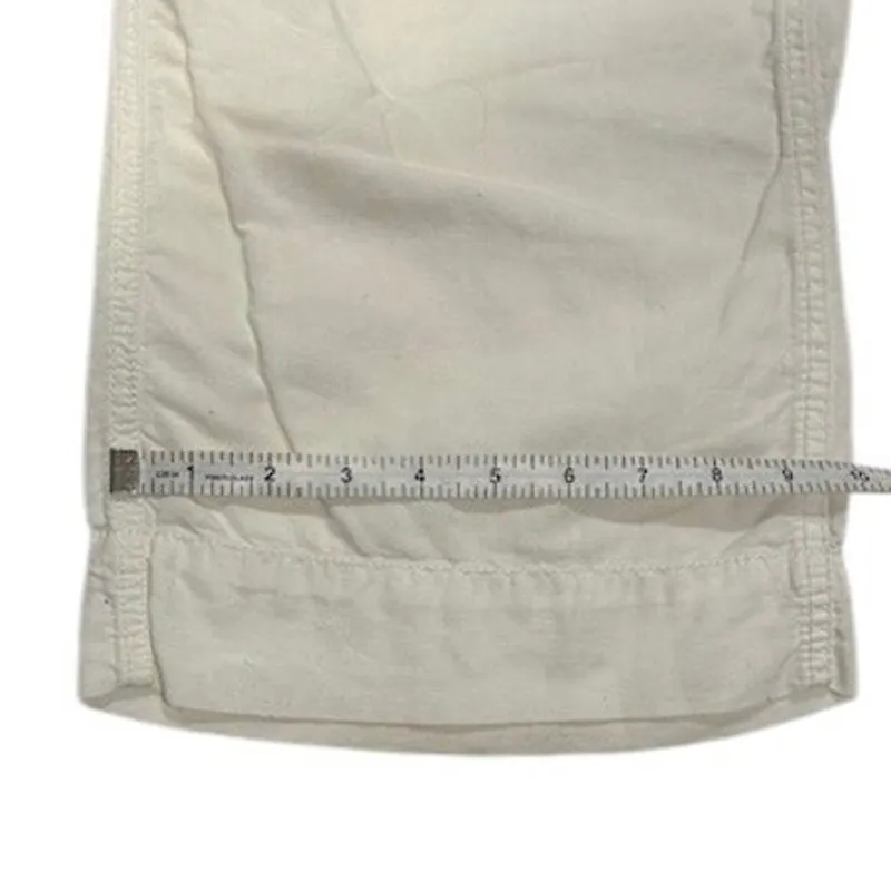 FREE PEOPLE Women's Low Rise Wide Leg Cotton Pants Sz 6 Relaxed Boho - Image 7