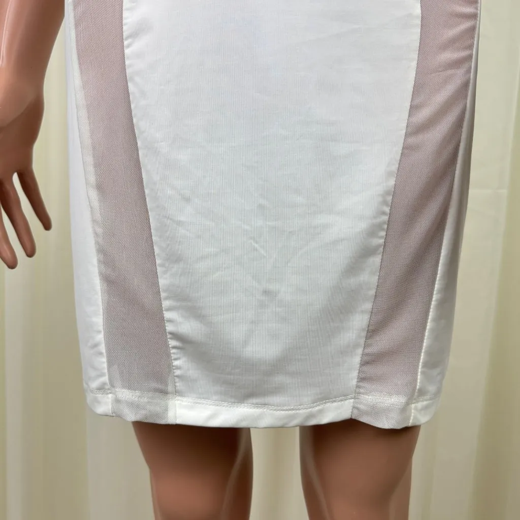 Women's ENVME Sexy Sheer Feather Bridal Lingerie Chemise Nightgowns MD White Size M - Image 7