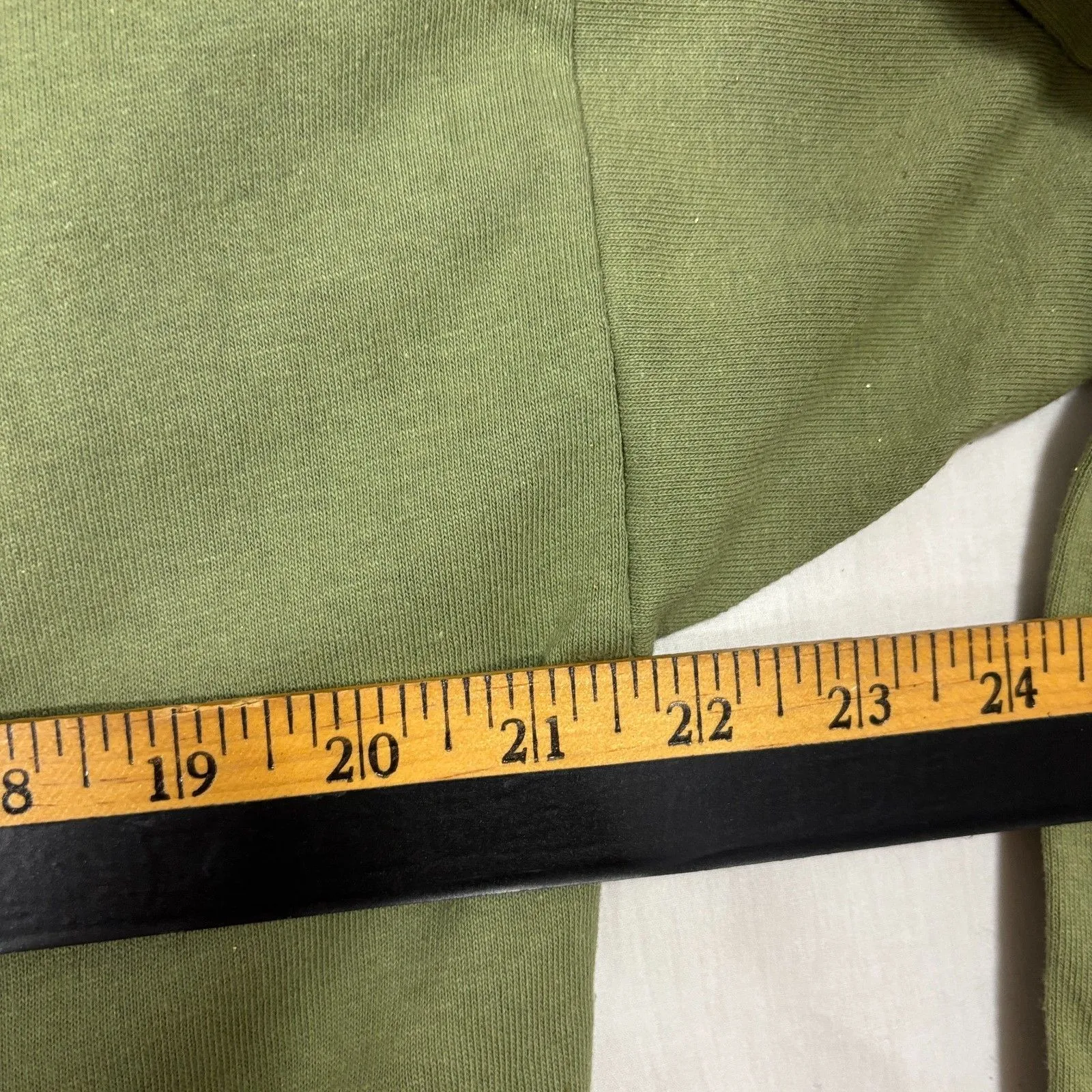 Vtg Sely's Wolf Shirt Womens L Olive Green 90's Grunge Naturecore Glitter Mystic Size L - Image 6