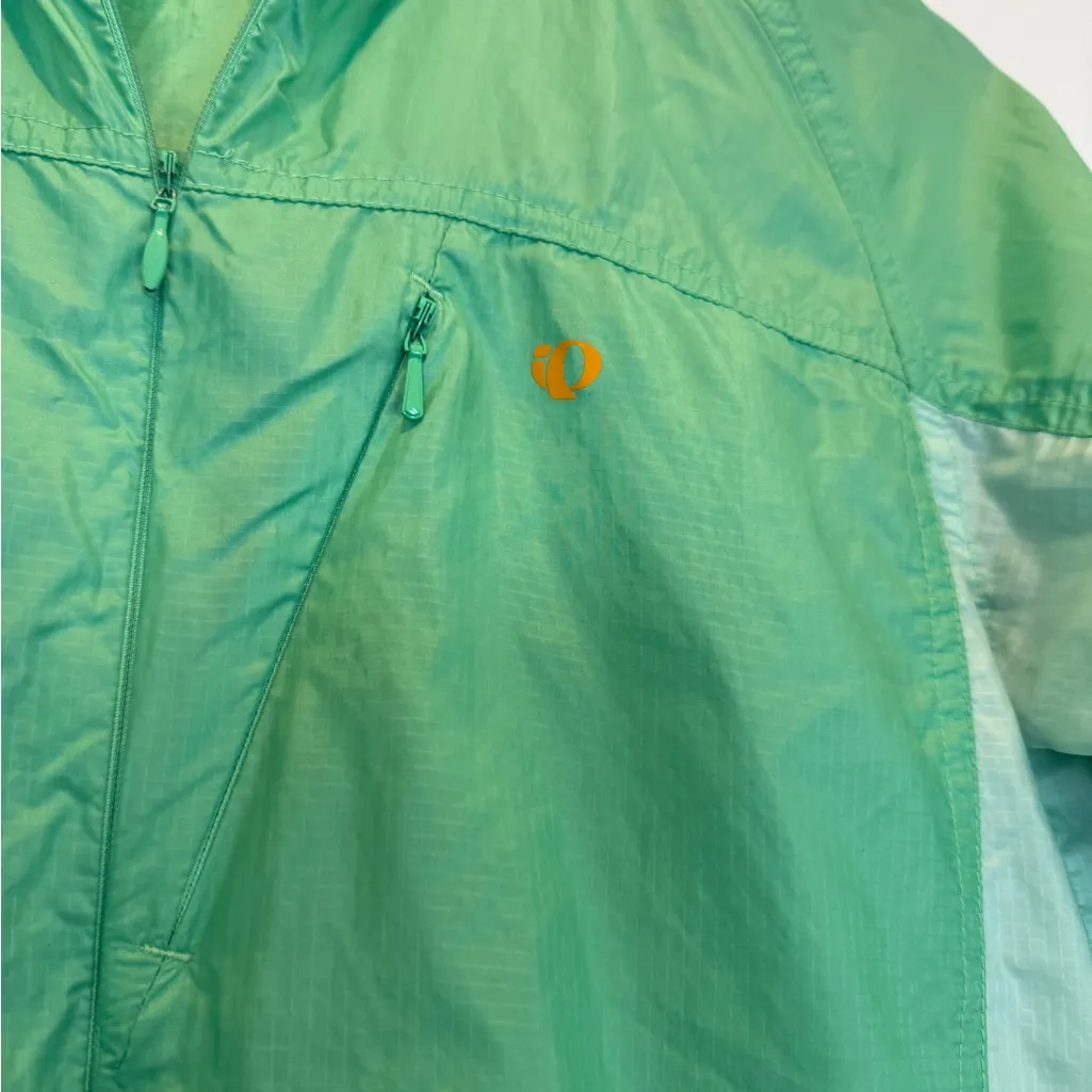 Pearl Izumi Lightweight Green Windbreaker Jacket: cycling, biking, athletic - Image 2