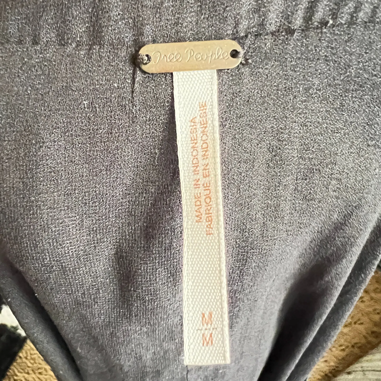 Free People Blue Sheer Flowy Top Boho Fairycore Romantic Soft Girl Medium - Image 3