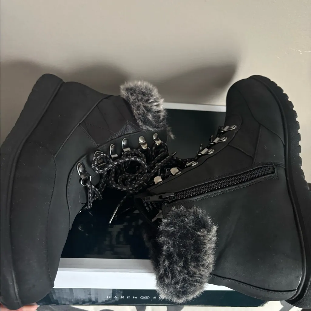 Karen Scott Womens Wanona Faux Suede Bootie Ankle Boots
#10 - Image 5