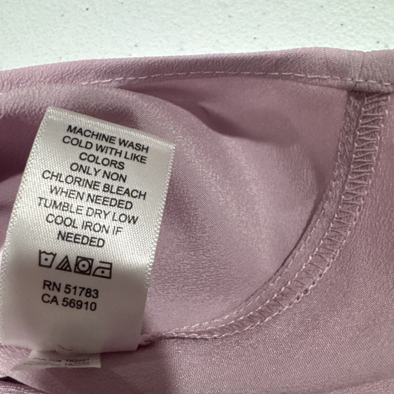 Maurices Women’s Blouse Sleeveless Button Up Tank Top Work Pinkish Lavender Sz L - Image 6