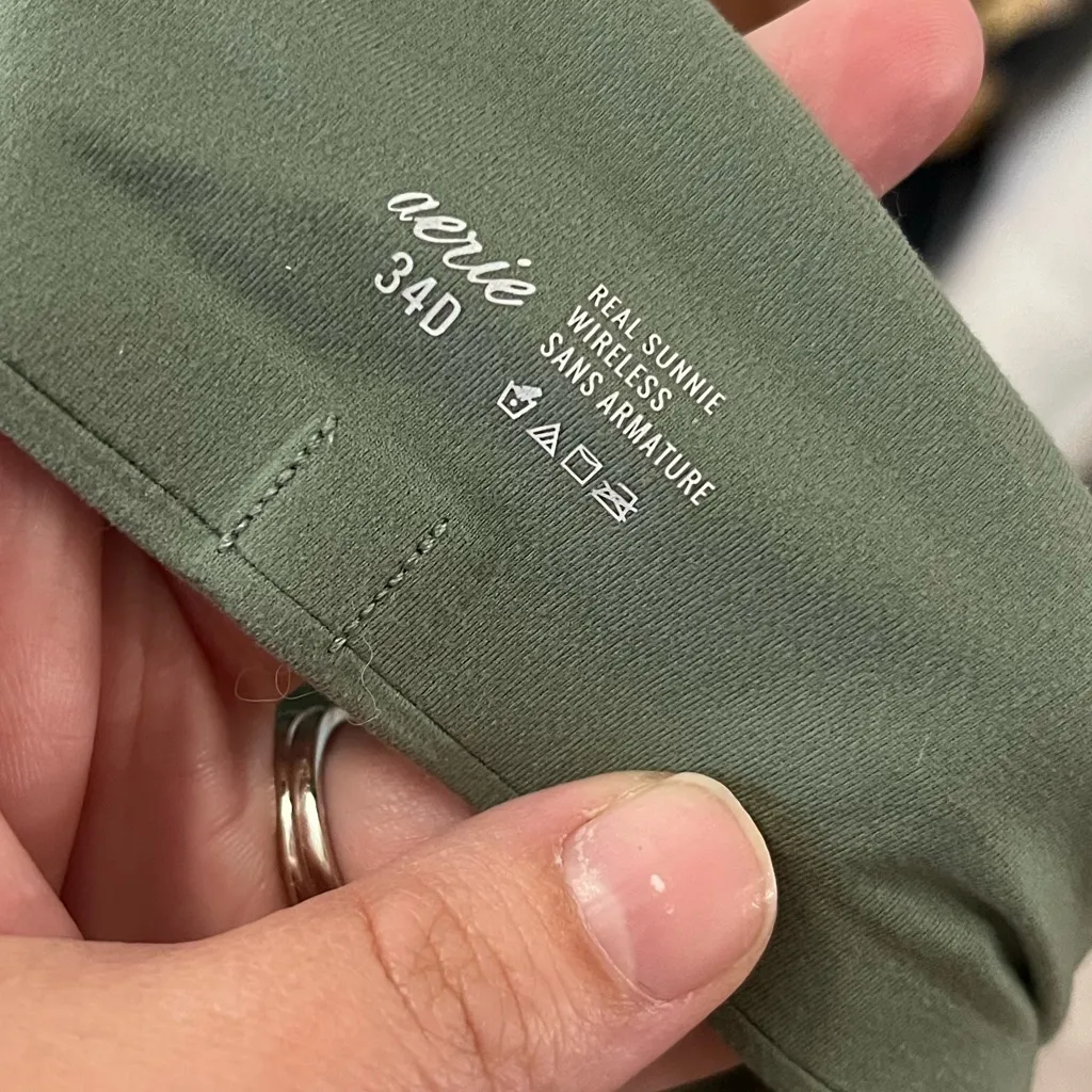 Aerie Real Sunnie Wireless Push Up Bra Size 34D - Image 5