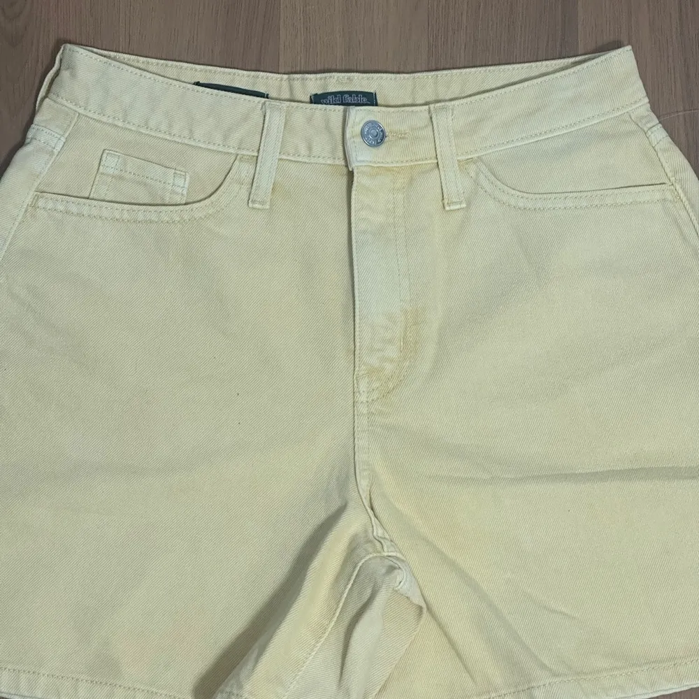 Wild Fable Yellow Highest Rise Bermuda Denim Shorts NWOT - Image 4