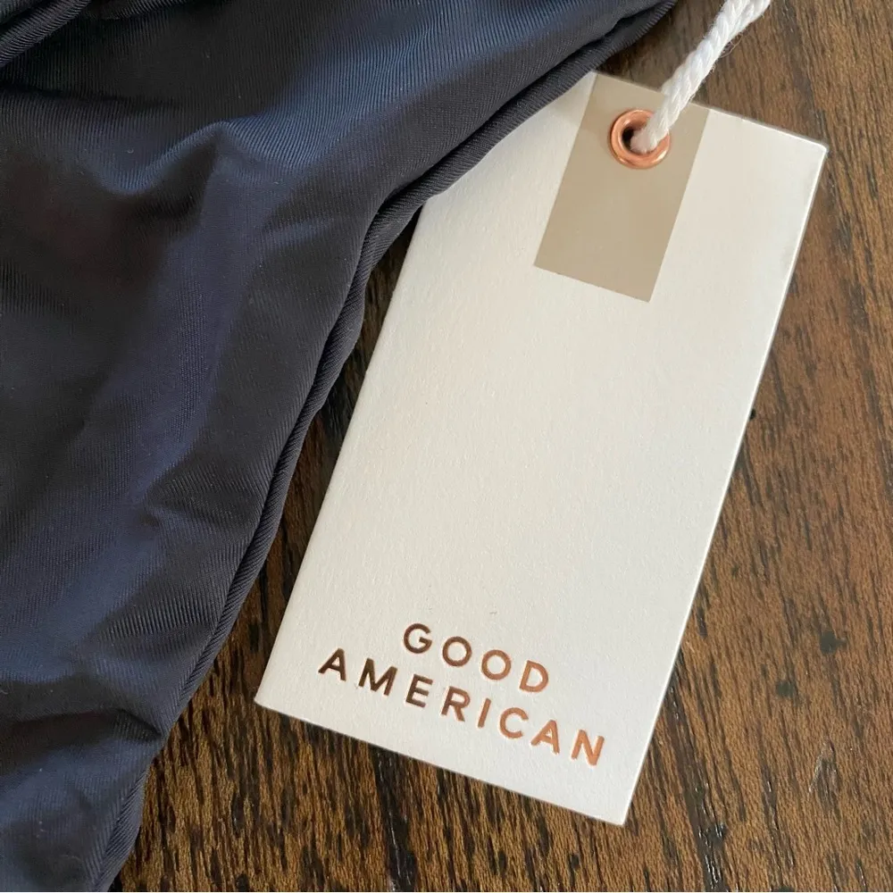 Good American Good Waist Cheeky Reversible Swim Bottoms Black size XXL (5) - Image 3