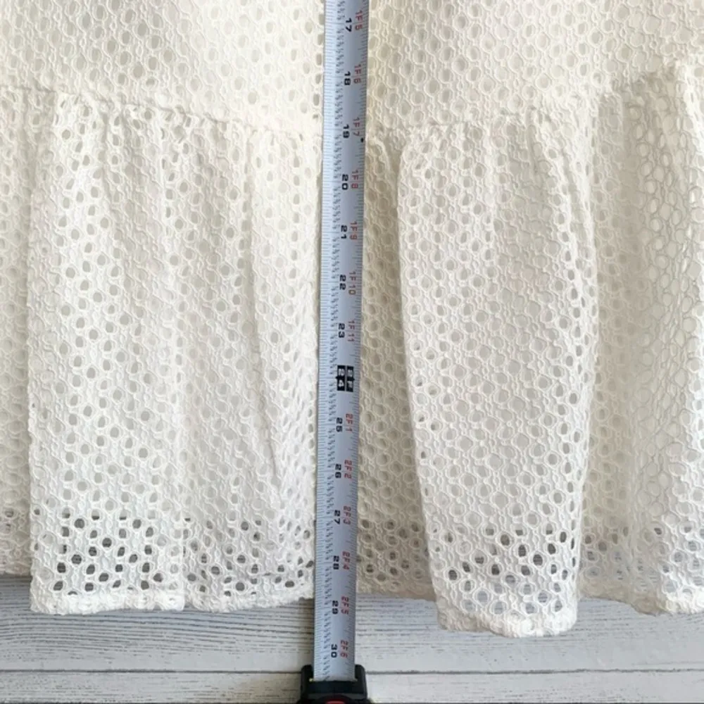 Central Park West White Eyelet Dress - Image 11