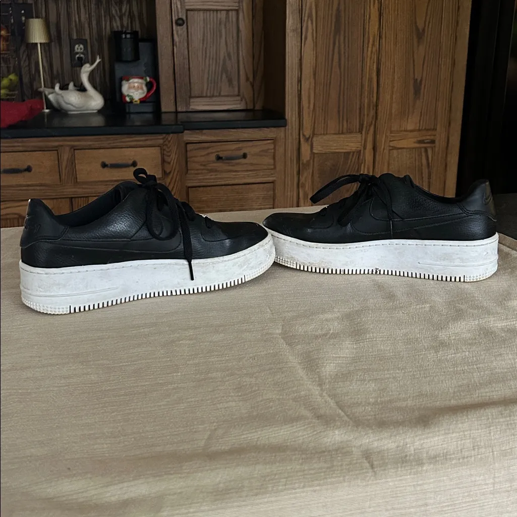 Nike Air Force 1 Sage Low Black Platform Shoes Sneakers Women's Size 10 - Image 6