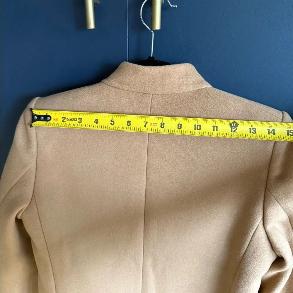 Stella McCartney Bryce Wool Blend Coat, Camel, Sz IT 36/US 0-2 - Image 10