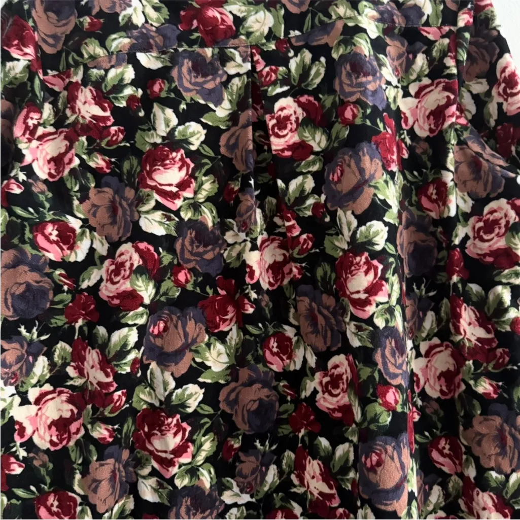 NWT Weili Zheng Velvet Floral Button Front Runway Maxi Dress Coat Duster Size L Pink Size L - Image 4