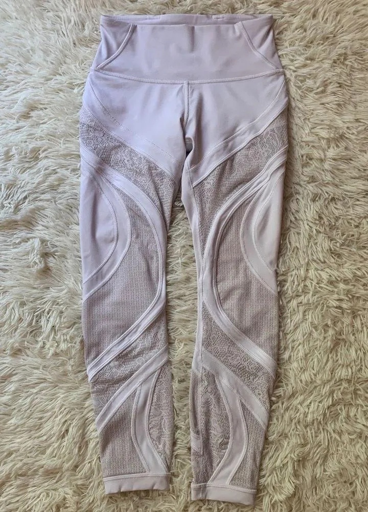 Wunder Under High Rise Lace White Leggings - Image 3