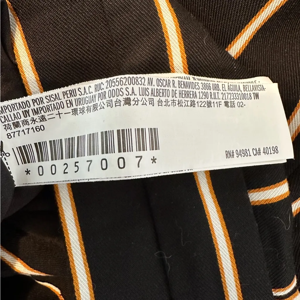 Forever 21 Contemporary Black Striped Wide Leg Tie Waist Ankle Pants Size Large - Image 5