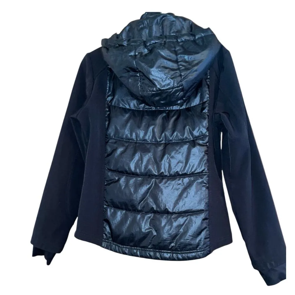 Free Country Black Puffer Sport Jacket Hoodie size Small - Image 2