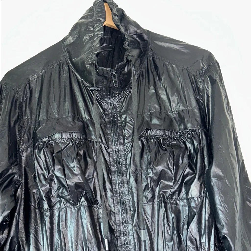 Blank NYC Shiny Black Utility Jacket - Image 5