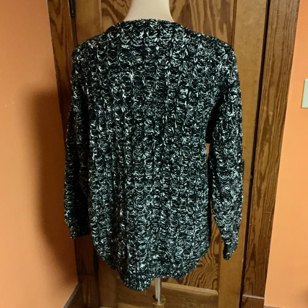 Vtg 80s Forenza chunky sweater Black Size M - Image 9