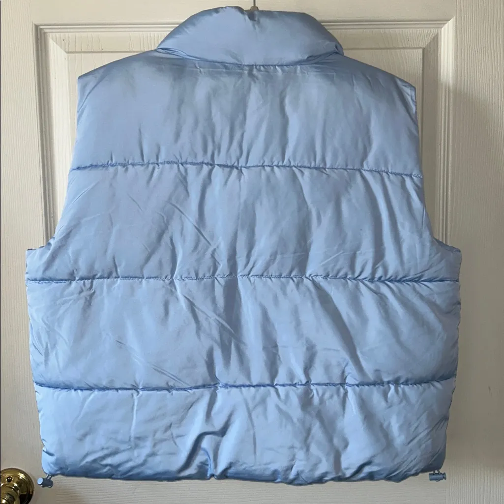 Urban Outfitters BDG Pia Sleeveless Sky Blue Full Zip Puffer Vest Size Small - Image 11