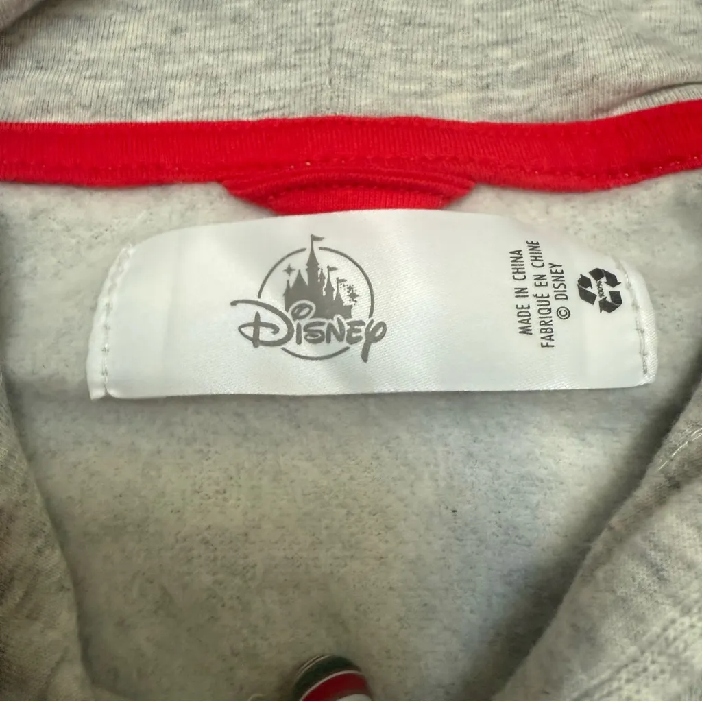 DISNEY PIXAR Embroidered Hoodie Sweatshirt Grey XXL Monsters Inc Up - Image 5