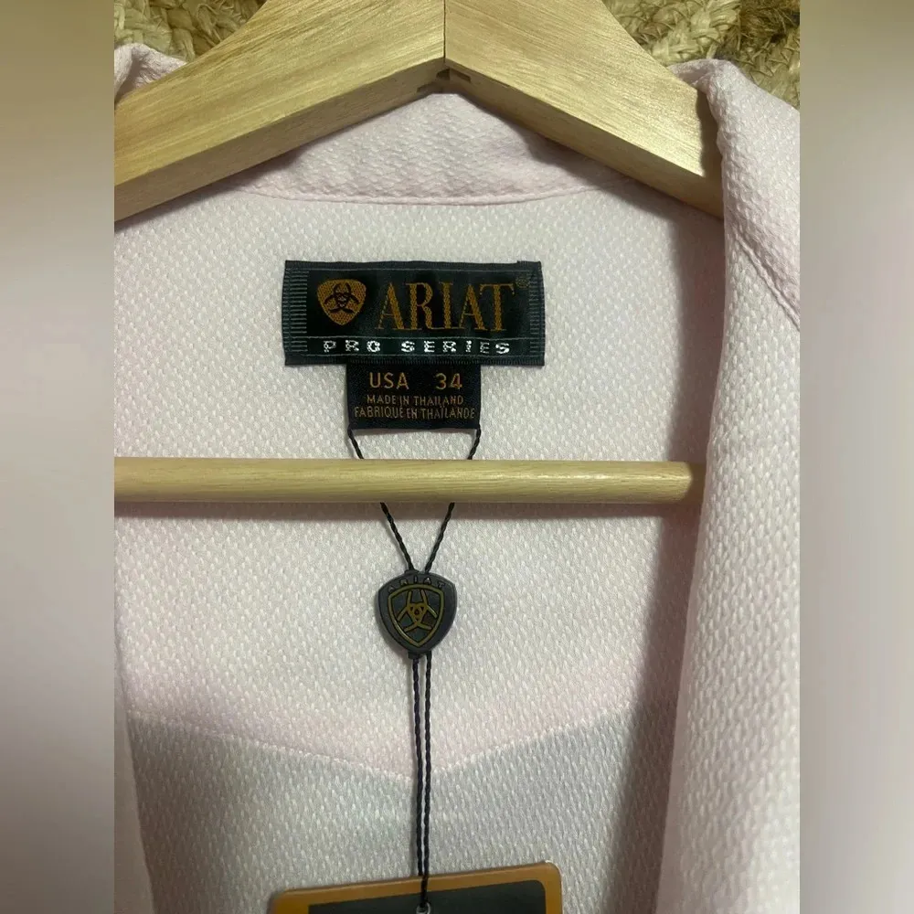 Ariat Pro Series Women's Pink Coolmax Victory Button Down,Size 34,Size Small NWT - Image 6