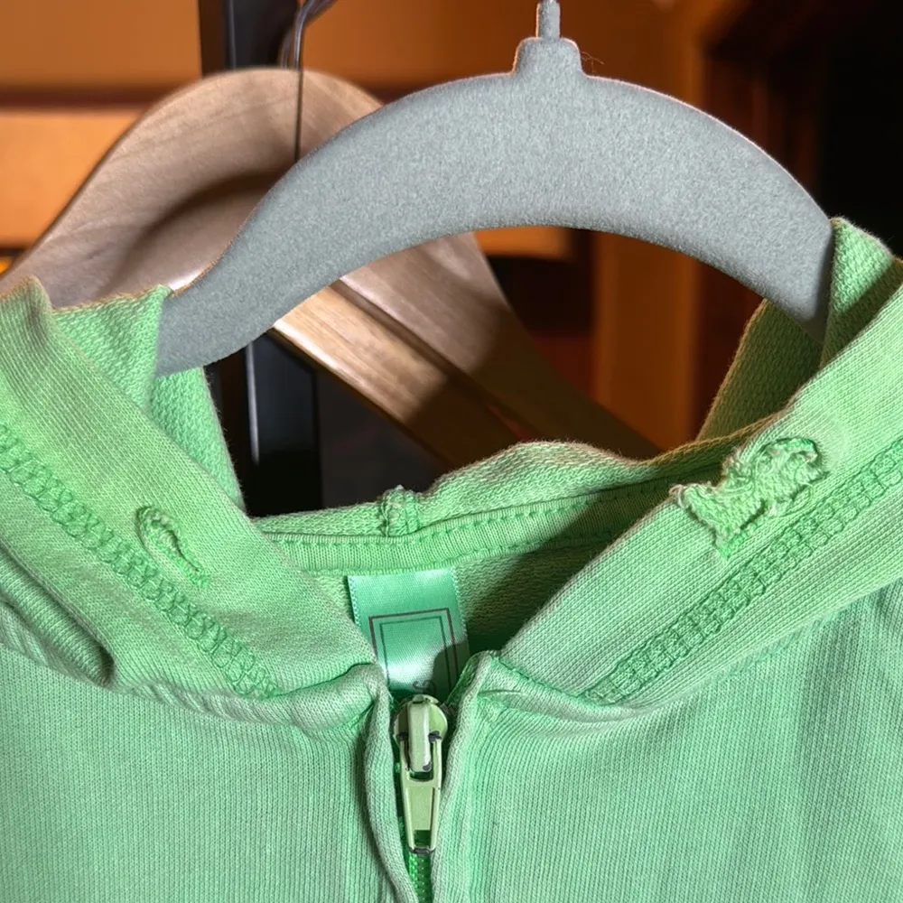 Ragwear Savannah Georgia Sunbleached Green Orange Zip Up Hoodie Size Small - Image 4