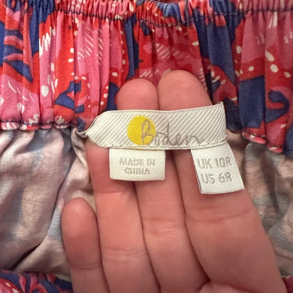 Boden Danby pull on pants floral print size 6 Pink - Image 5