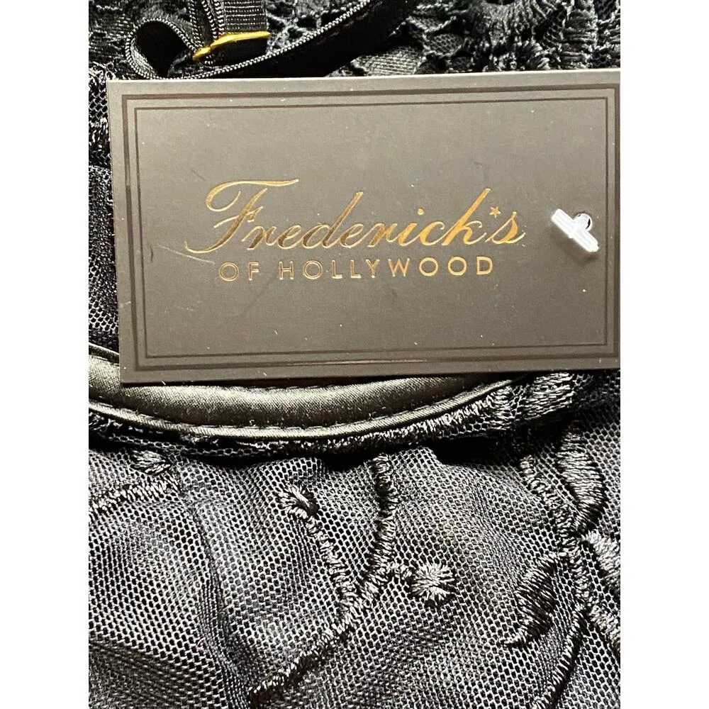 Fredericks of Hollywood Women's Size 1X Mariah Embroidered Mesh Corset Black NWT - Image 6