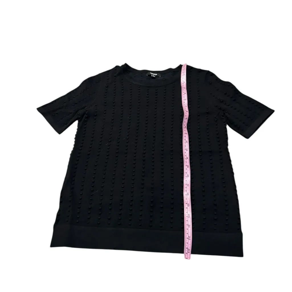 PREMISE black textured short sleeve sweater - Image 2