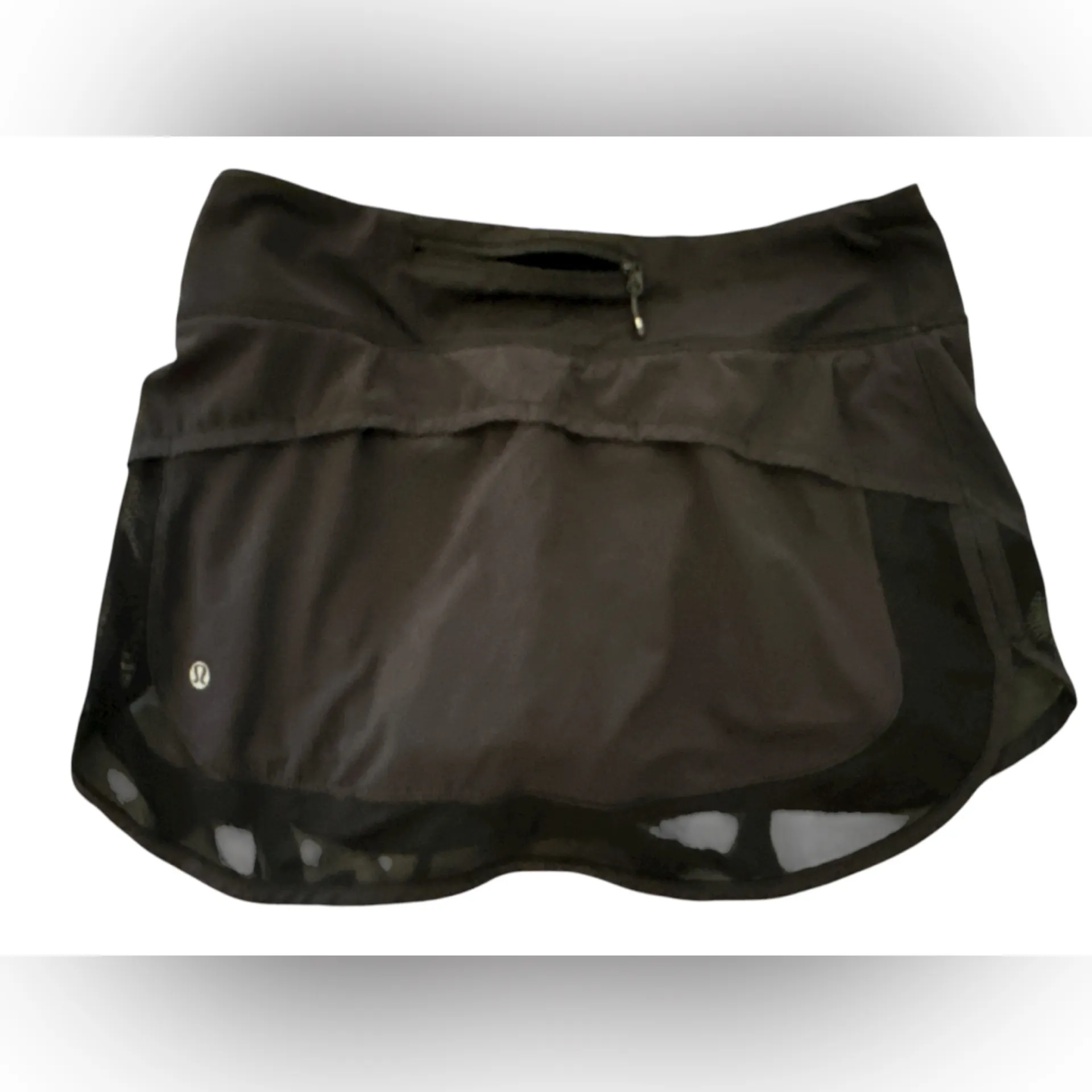 Lululemon Skirt Womens 6 Black Play Off Side Pleats Skort Activewear Golf Tennis - Image 2