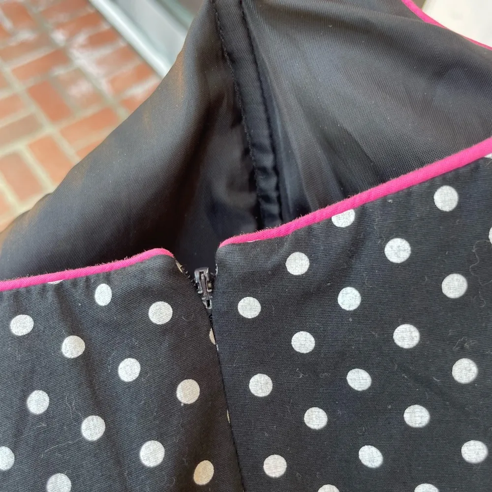 Jessica Howard 90s classy polka dot midi dress sz 8 - Image 7