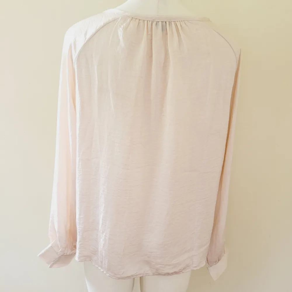 Coco + Carmen  satin lace up blouse size s/m - Image 5