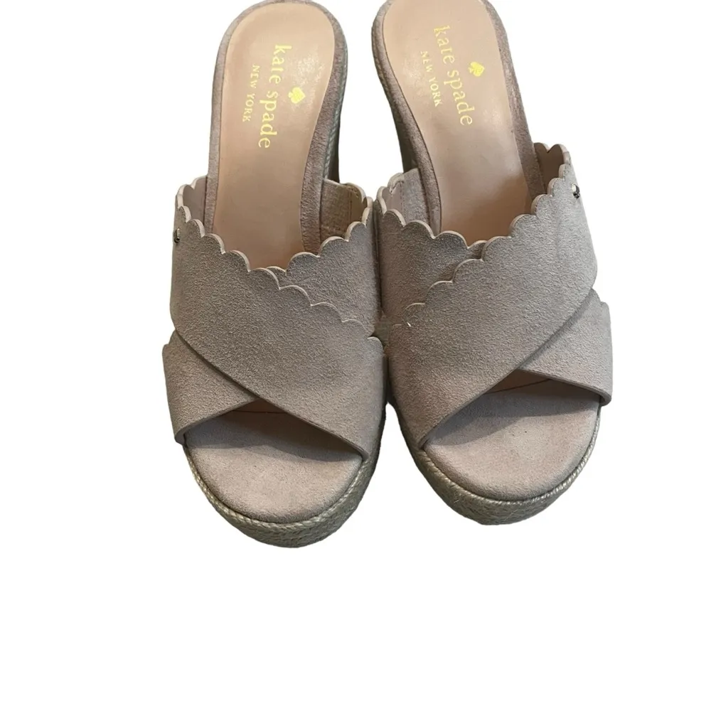 NWOT, Kate Spade Tegan Wedge Mule Slide Sandal Espadrilles, Sz 6.5 - Image 11
