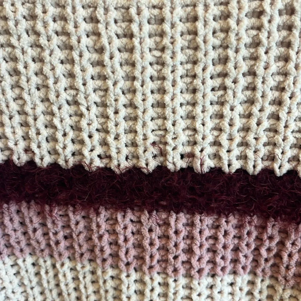 Planet Gold Pink Striped Mock Neck Sweater - Image 5