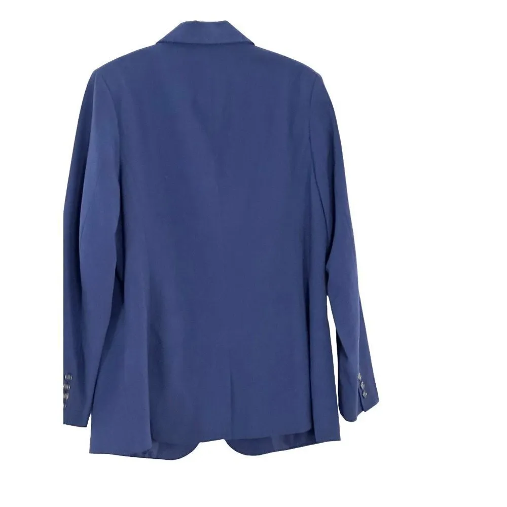 Women's Jessica London Polyester Blend Long Sleeves Blue Jacket Sz 12 Blue 2695 - Image 2