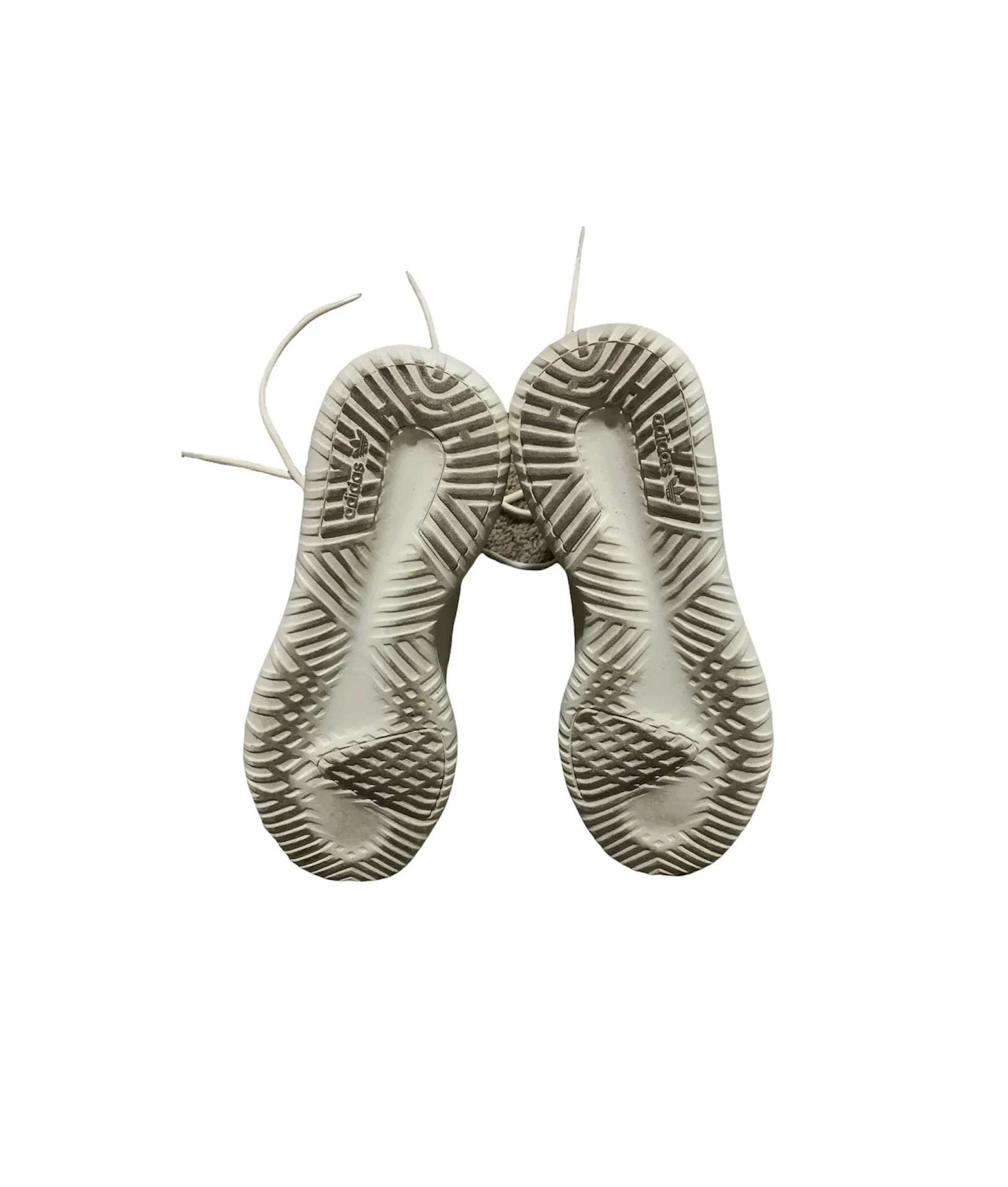 Tubular Shadow Knit Gray & White Athletic Sneakers - Image 6