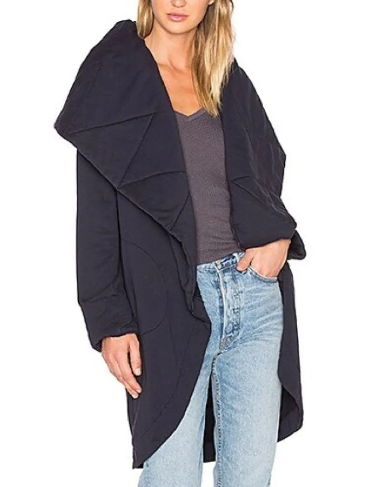 Young Fabulous & Broke Sandrine Quilted Coat Olive Green - Image 2