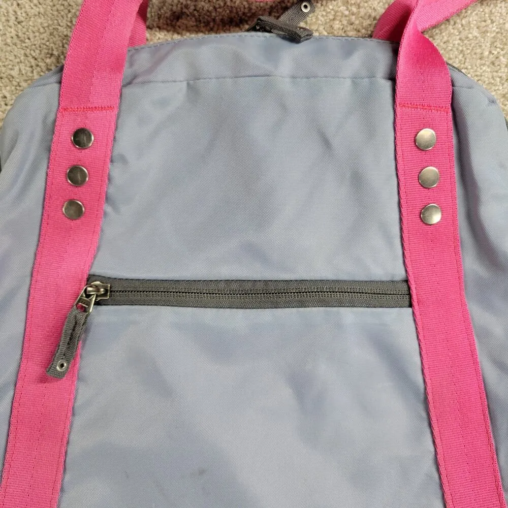 Columbia Womens Easy Out Mini Tote Shoulder Bag Blue Pink Nylon Zip Closure Logo - Image 16