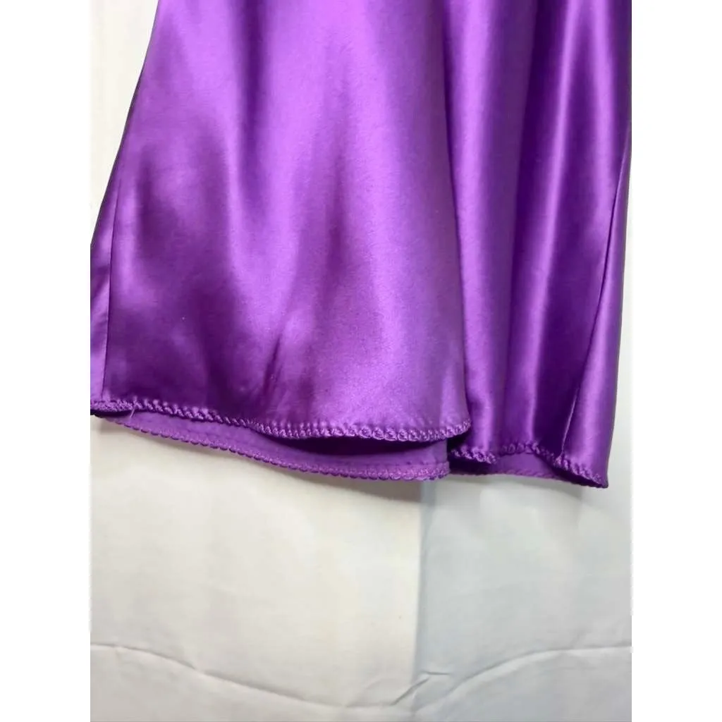 Vintage Y2K Intimissimi purple silk satin chemise sz. L Size L - Image 6