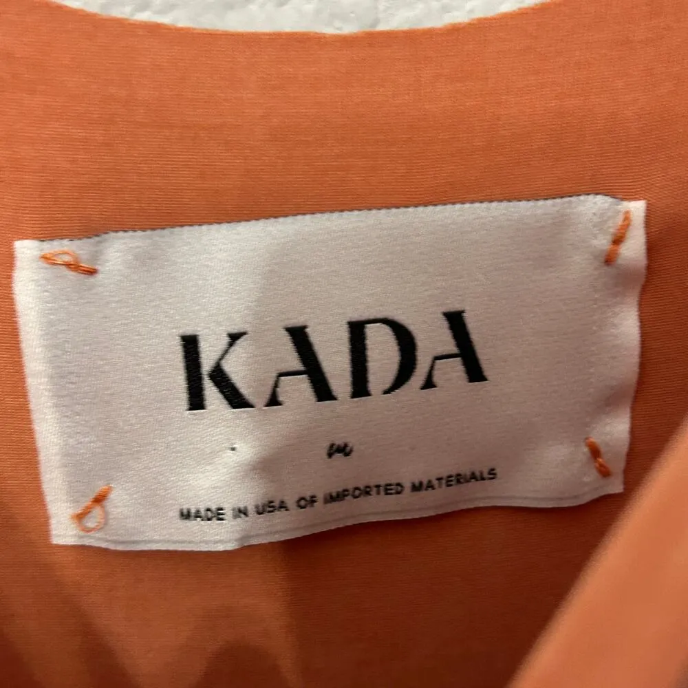 NEW Kada The Foundation Cami Midi Dress Flow Cupro Terracotta Medium $178 Scandi Pink - Image 6