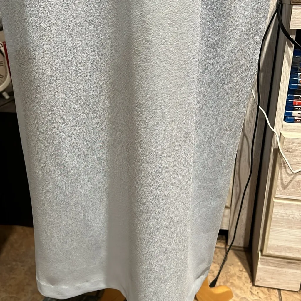 DONNA MORGAN Blue 2pc Maxi Cocktail Suit/Wedding Embellished Size 8 - Image 6