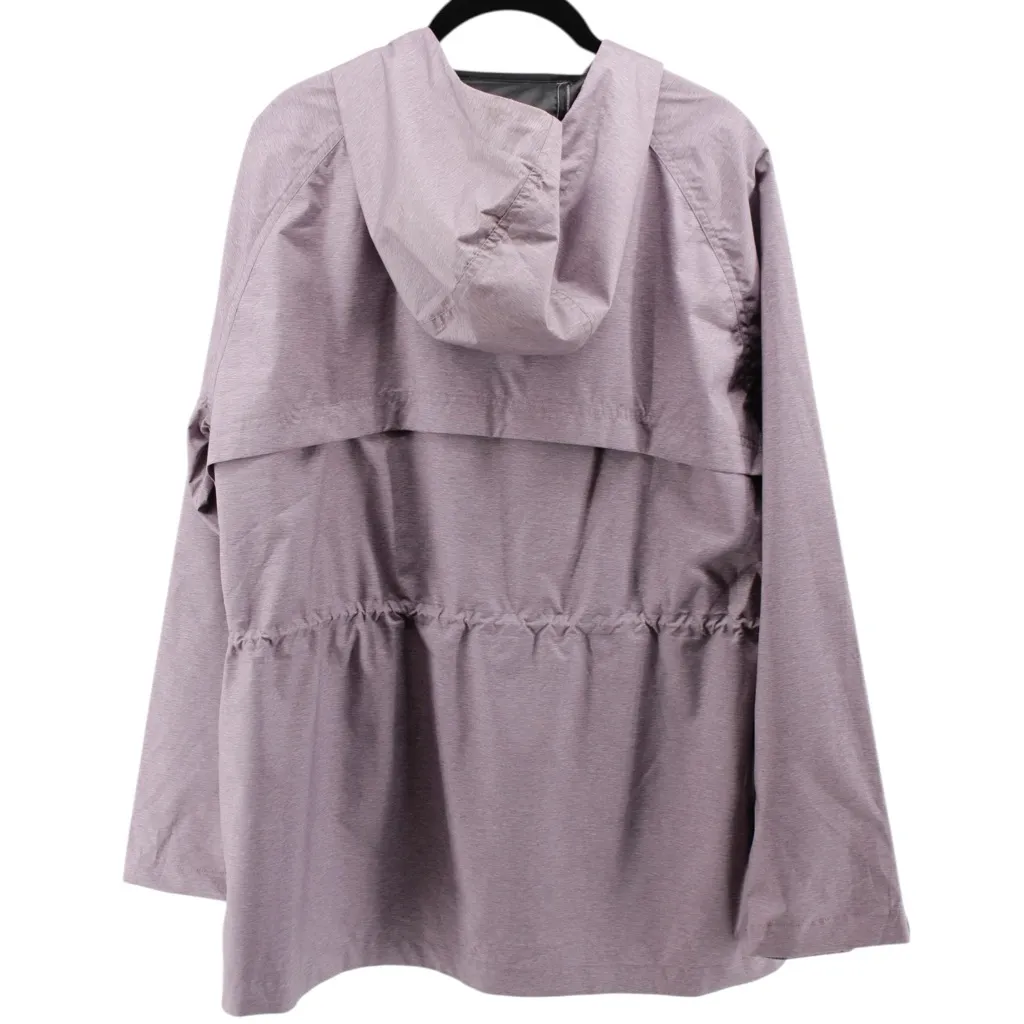 NEW 32‎ Degrees Heathered Lavender Women's Gray Hooded Rain Jacket Size L - Image 5