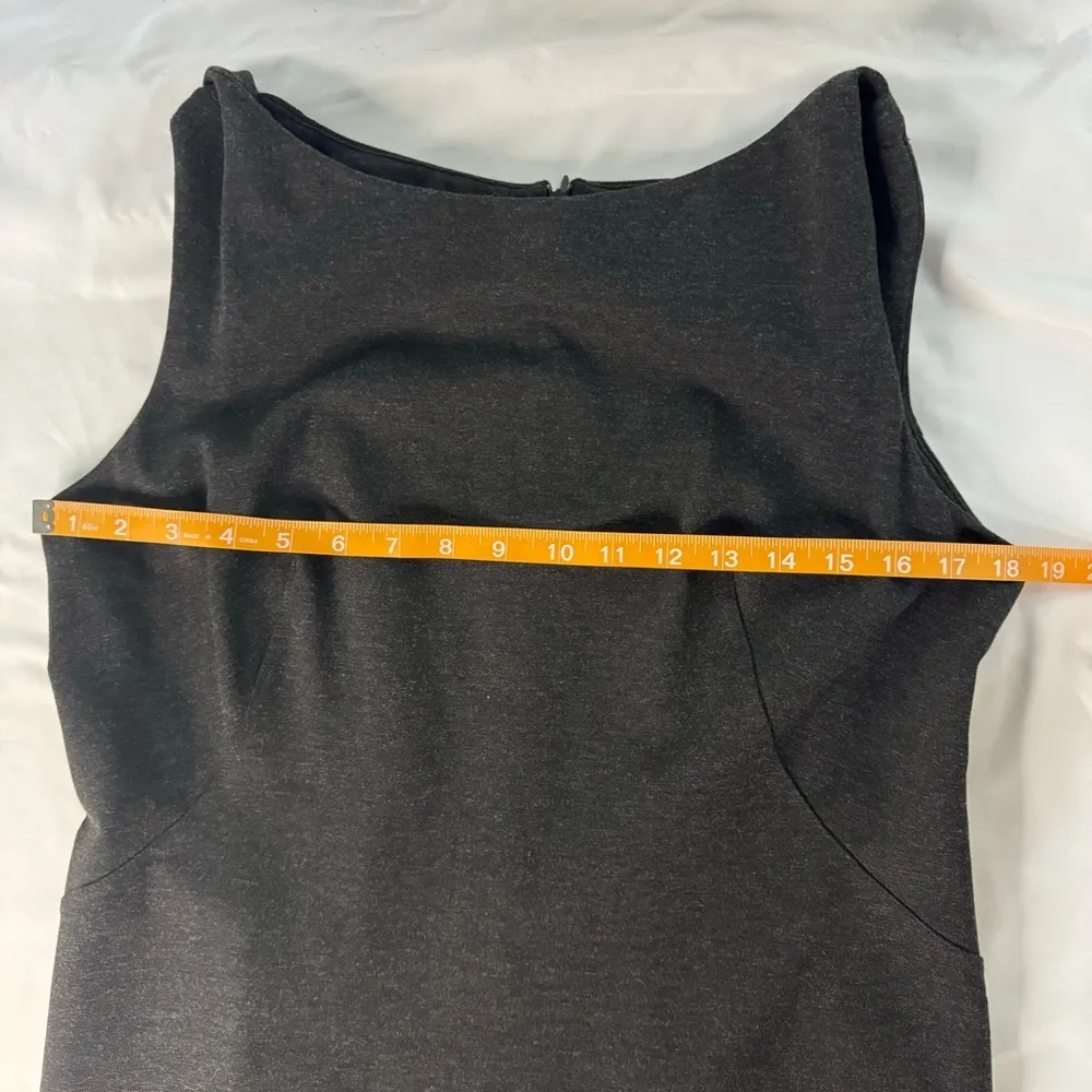 NWT MM LaFleur Size 14 Black Lydia Sheath Dress Stretch Office Neutral High Neck - Image 7