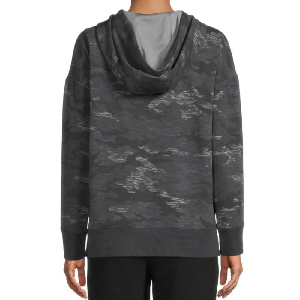 Athletic Works Soft Hoodie Camo Camouflage Fleece Sweater Hooded Hood Sweatshirt - Image 2