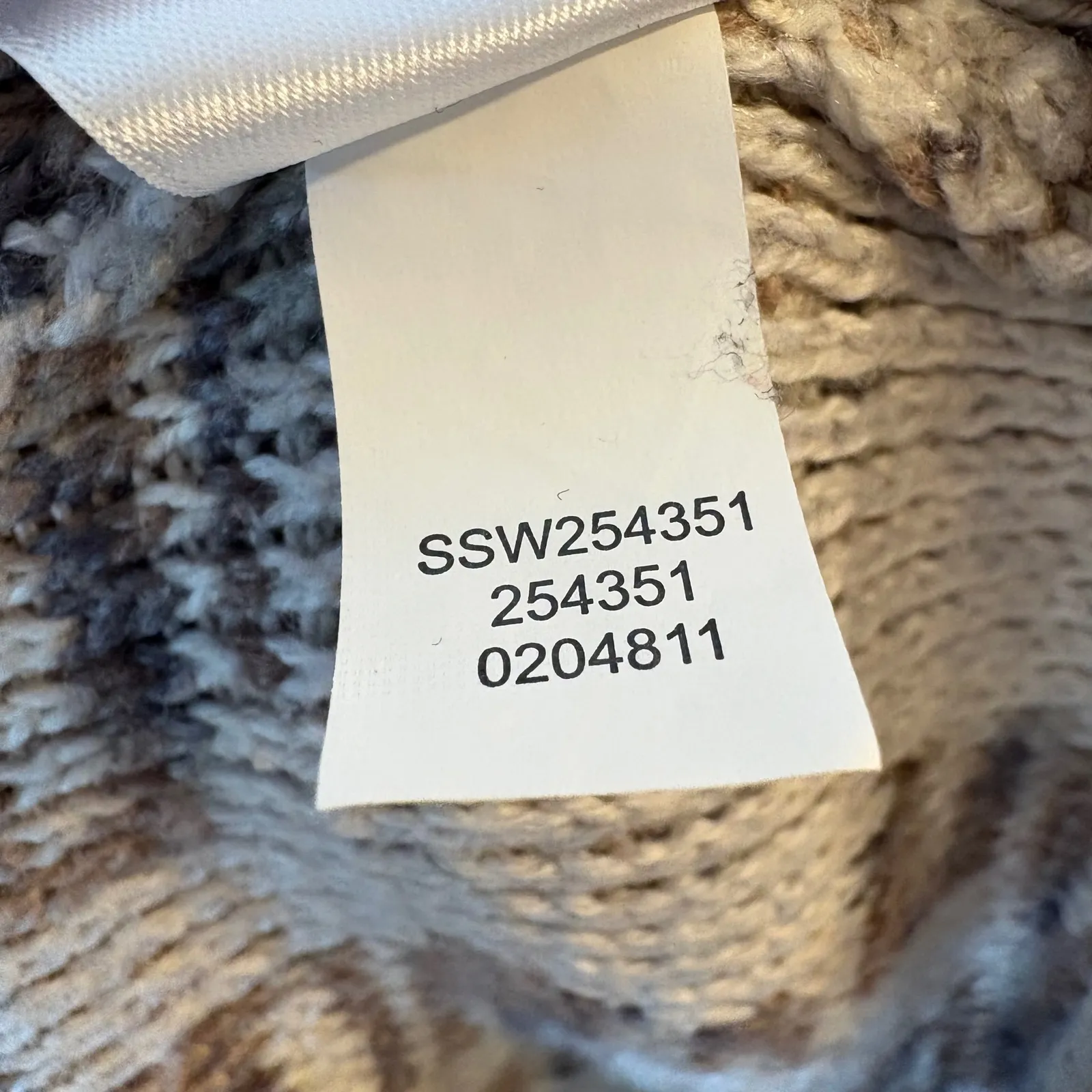 J. Jill Marled Knit Sweater Neutral Taupe Gray Drop Shoulder Relaxed Pullover 4X - Image 6