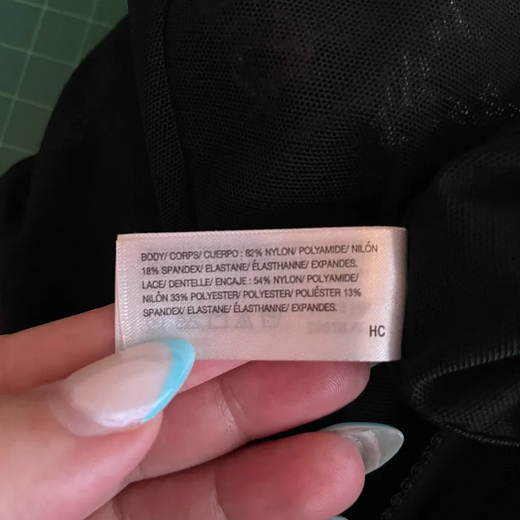 Wacoal Women XL Black Embrace Lace Sheer Chemise Slip Coquette Feminine Regency - Image 10