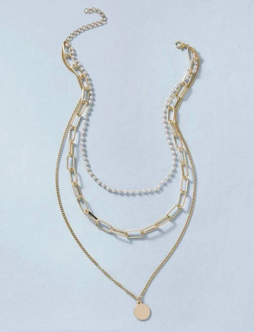 Boutique Gold Disc Chain Necklace  - Image 2