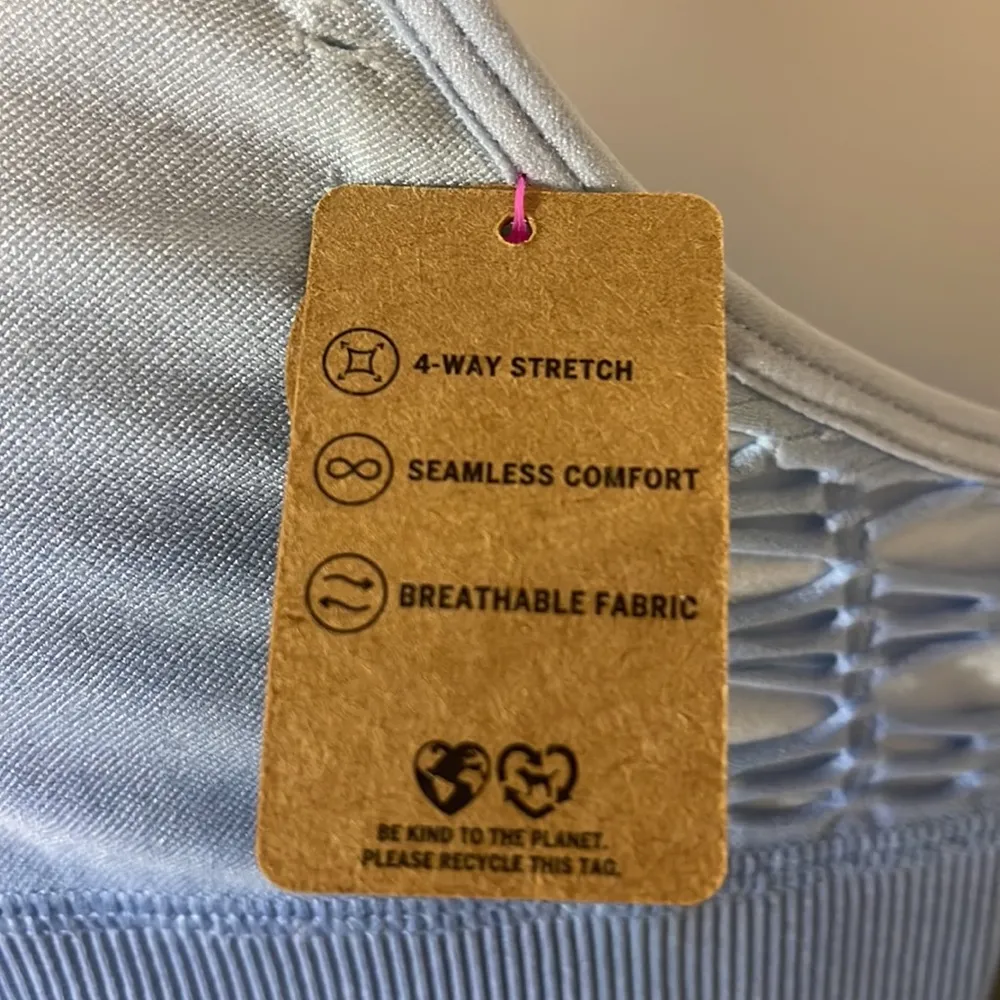 PINK Victoria's Secret Purple-Blue Ombre Racerback Seamless Sports Bra NWT Small - Image 9