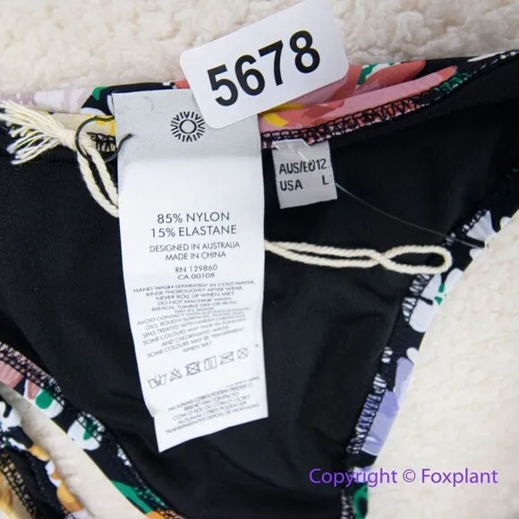 NEW Rhythm. X free people Rio Hi Cut Bikini Bottoms floral, size‎ L Red Size L - Image 11