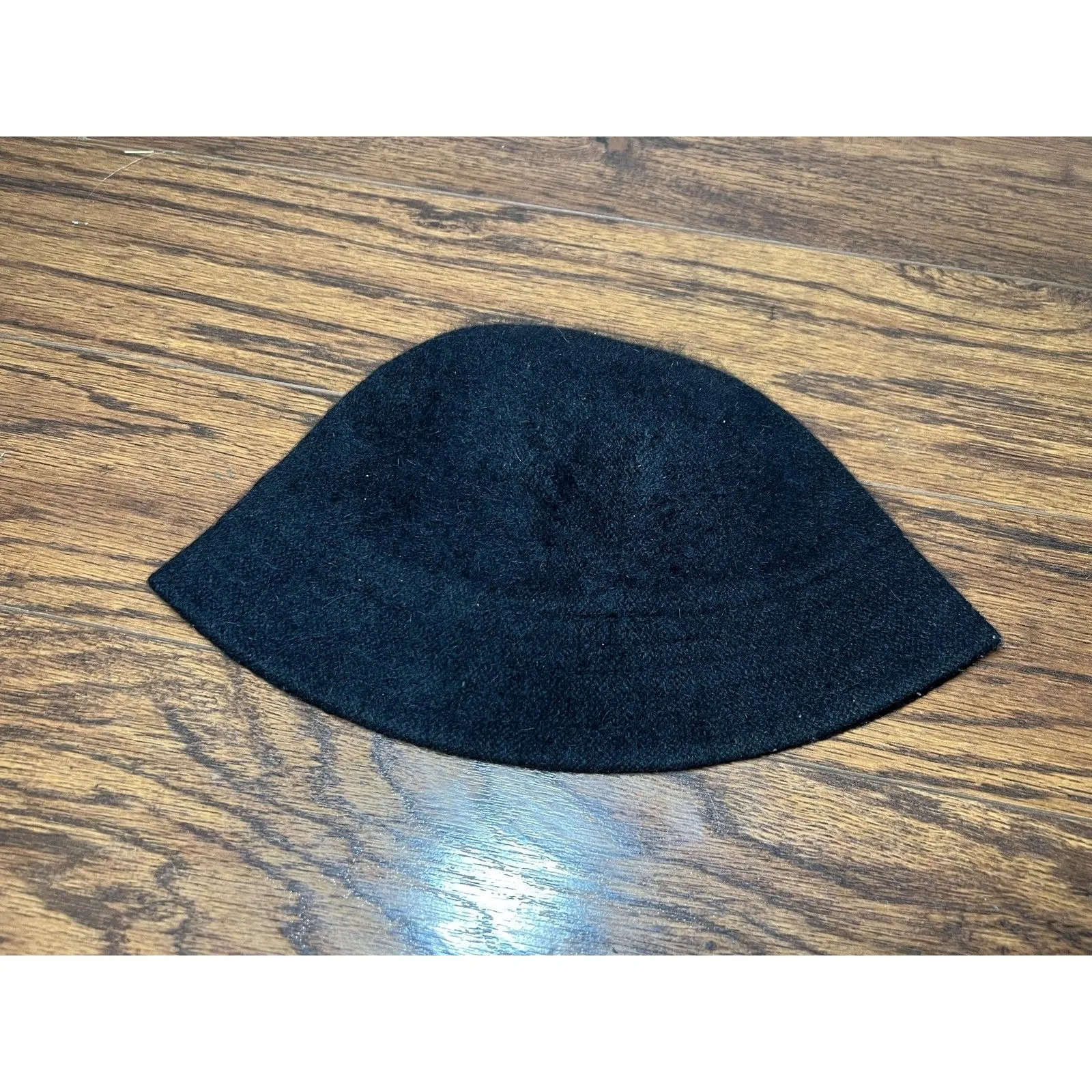 Vintage Unbranded Hat Bucket Wool Fuzzy Black Minimalist Mens Womens 90s Classic - Image 3