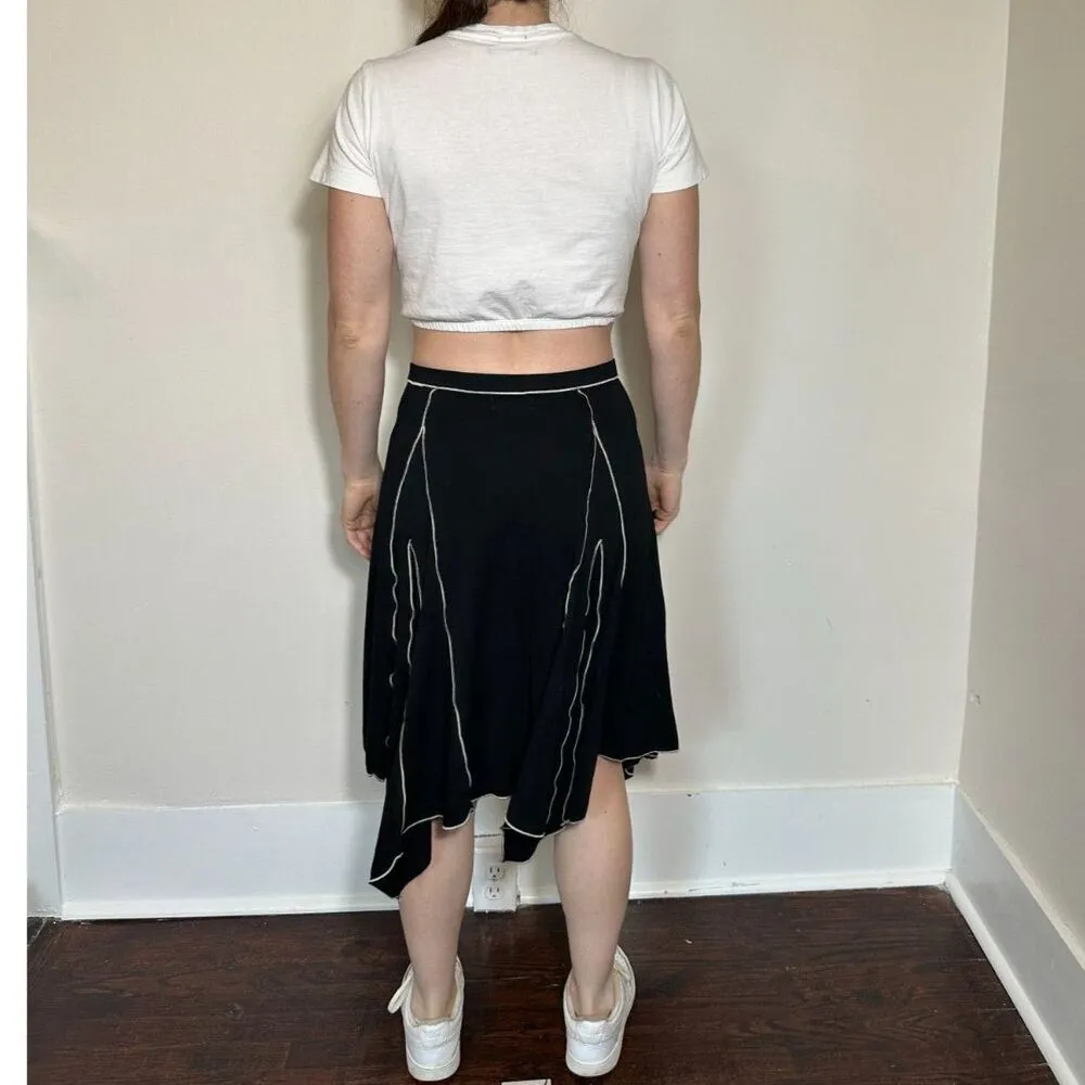 Max Studio Vintage  Black Midi Skirt Size XS - Image 3