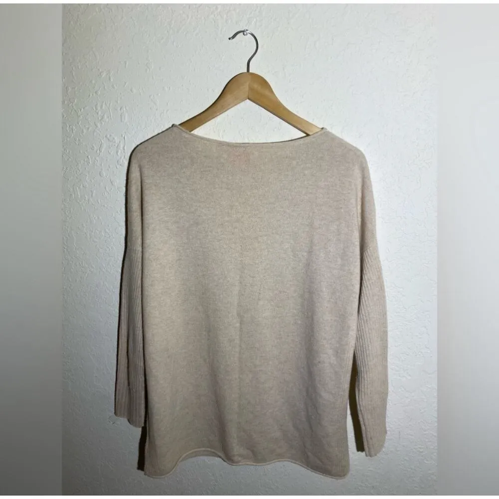 Tory Burch‎ Beige Pullover 100% Cashmere Sweater ( XS ) - Image 7